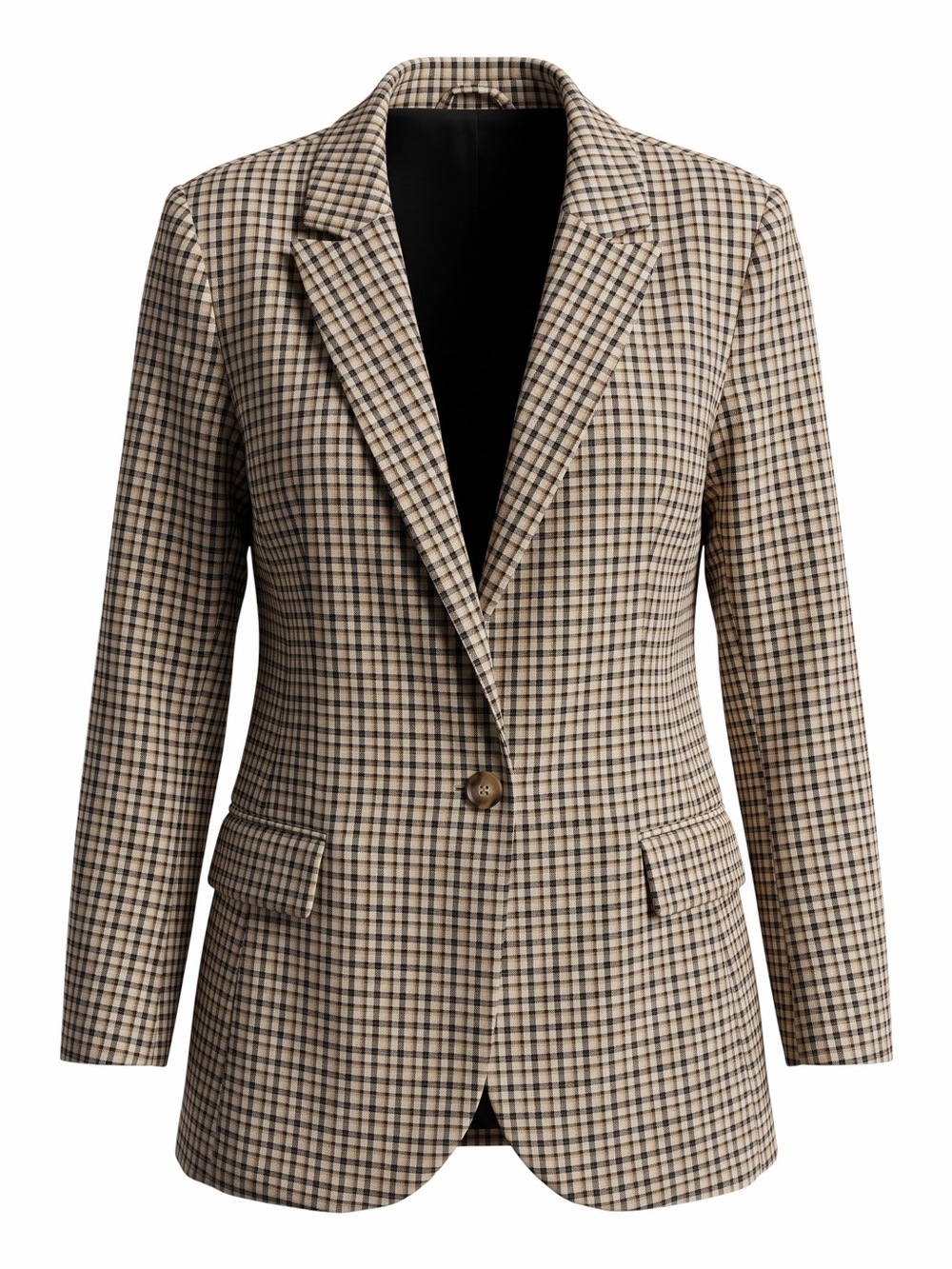 ✨MARLED✨Oversized Beige Checked Blazer✨Size L✨NWOT✨